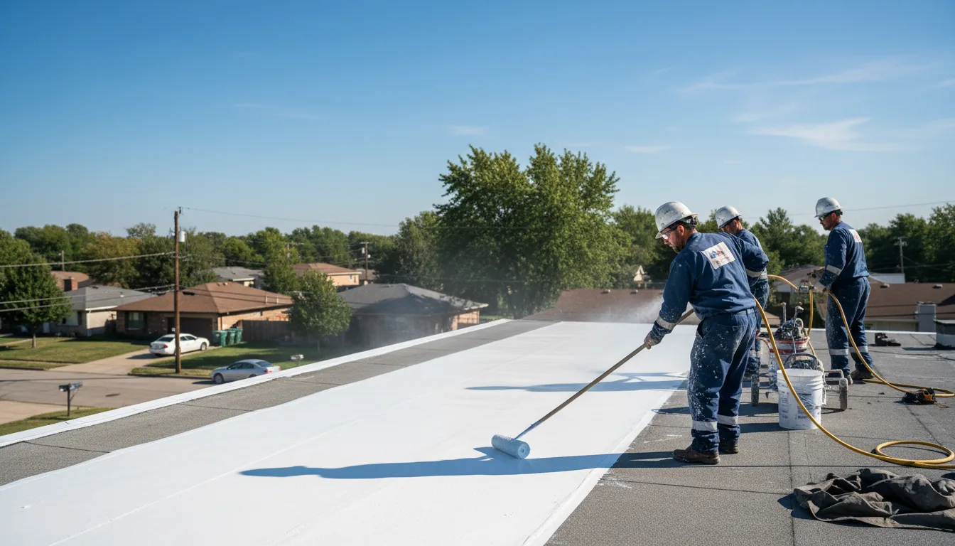 Commercial roof coating in Harrisville, WV near me